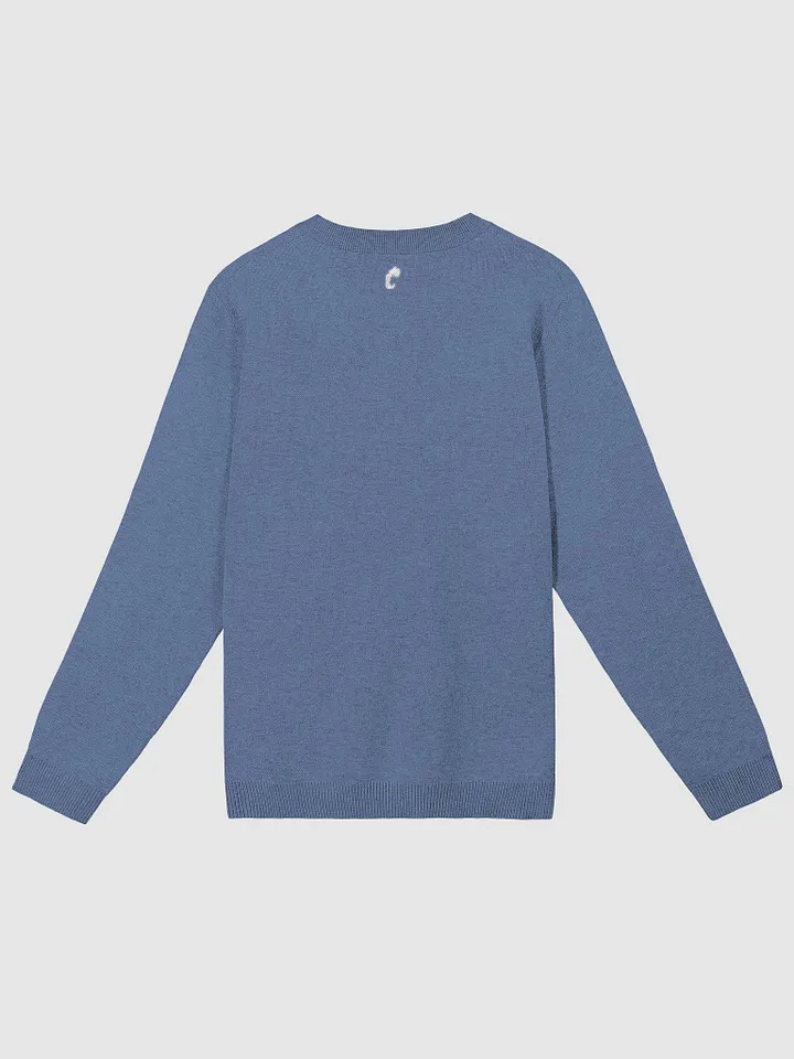 Knitted Crewneck Denim Sweater product image (2)
