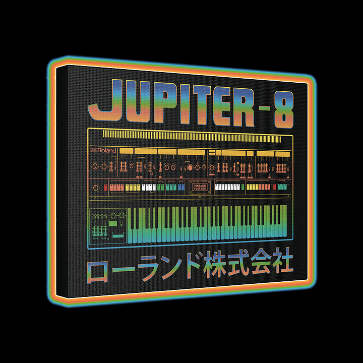 Jupiter 8 Canvas Wall Art - Roland JP-8 (Vintage Analog Synthesizer) product image (16)