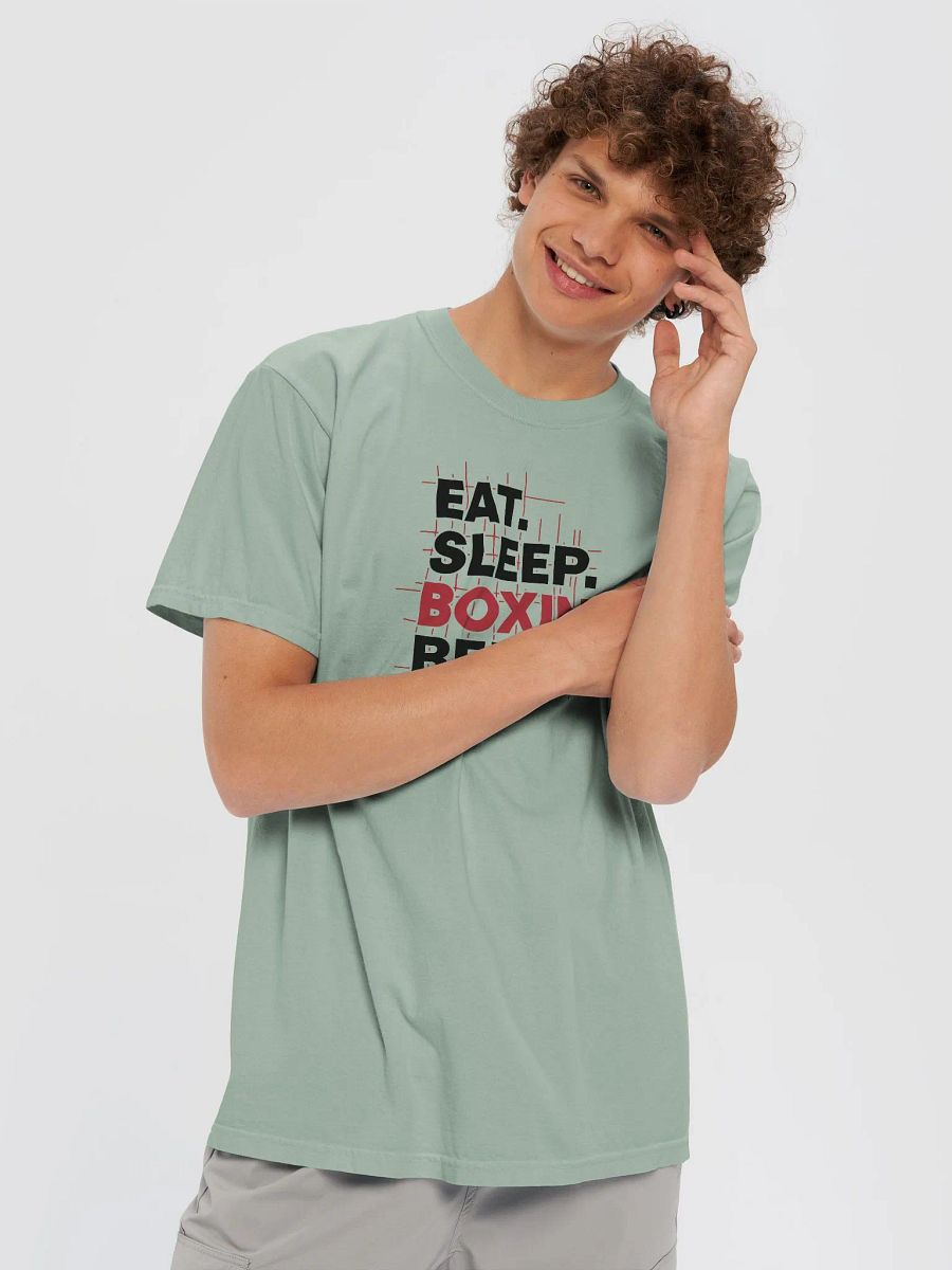 Eat Sleep Boxing Repeat Podcast Tee product image (38)