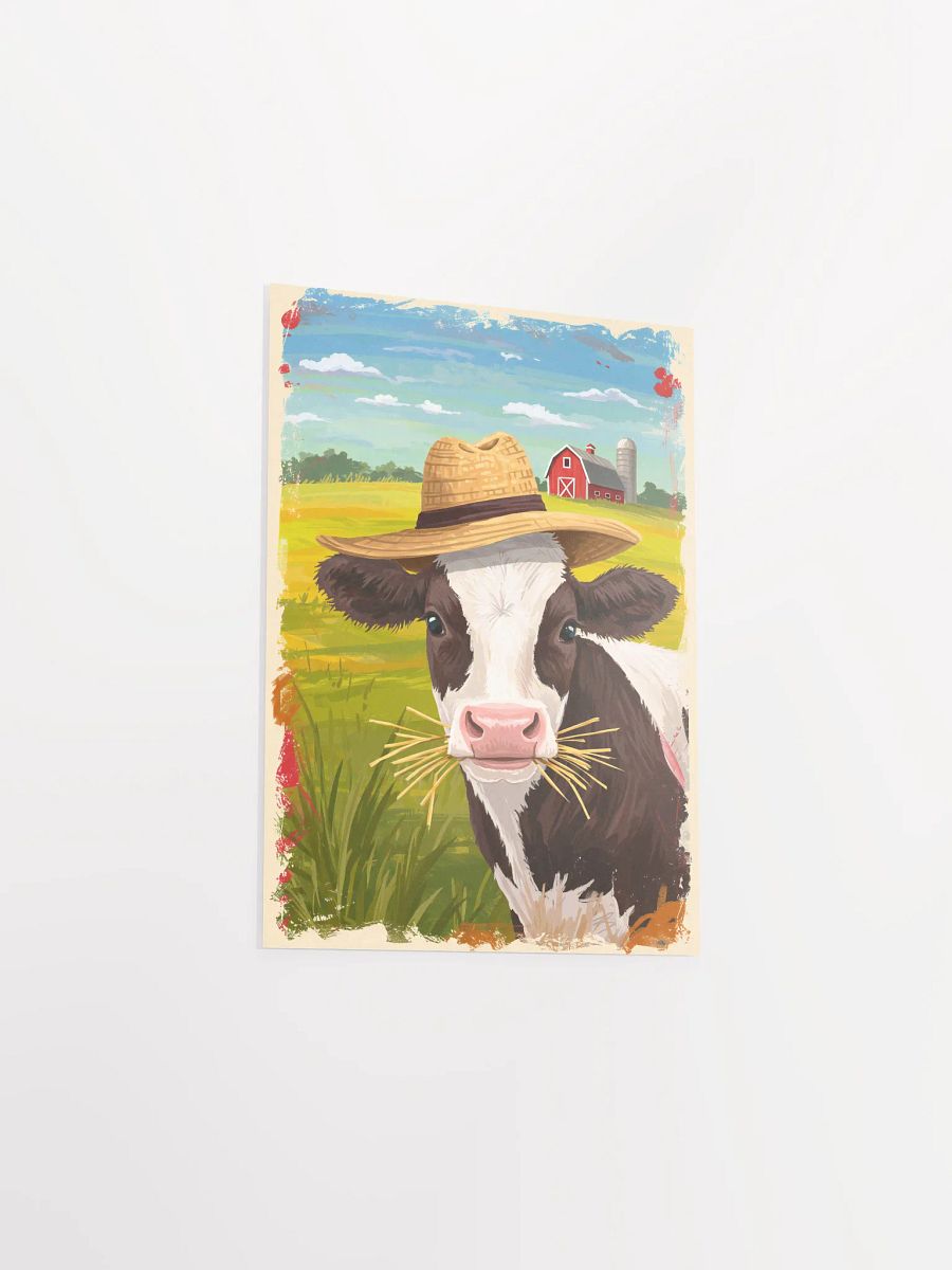 Farmer Cow Hay Day Poster product image (12)