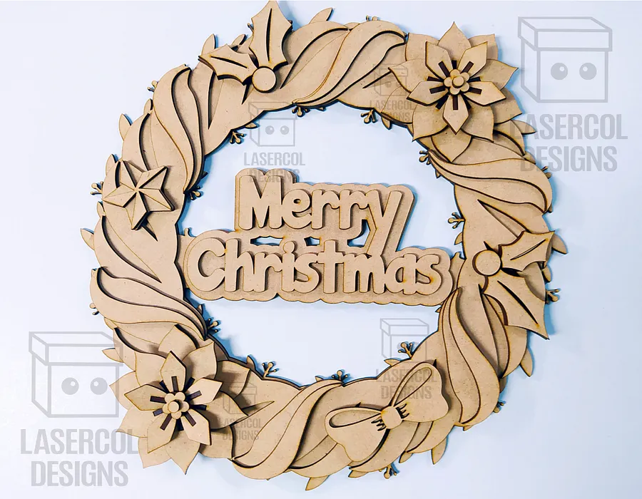 Christmas Wreath - Laser Cut Files product image (4)