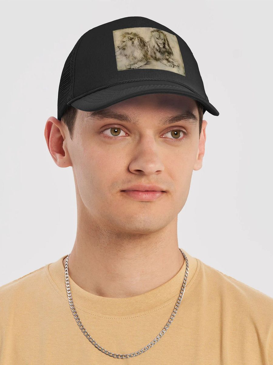 Albrecht Durer Two Lions 1521 Foam Trucker Hat product image (6)