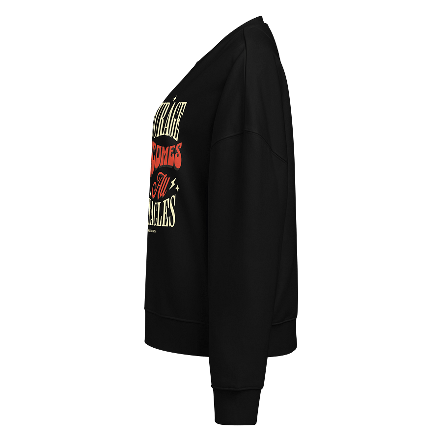 Courage Overcomes all Obstacles Women's Crewneck Sweatshirt product image (3)