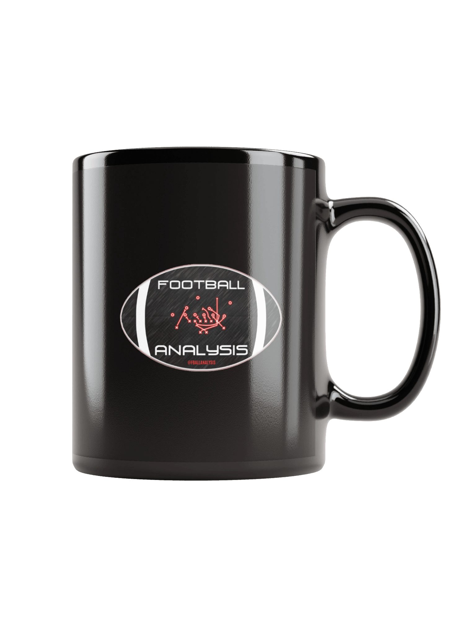 Football Analysis Black Glossy Mug product image (1)