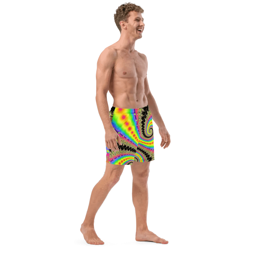 Fractal Swim Shorts - Pink Lemonade and Candy Twists product image (12)