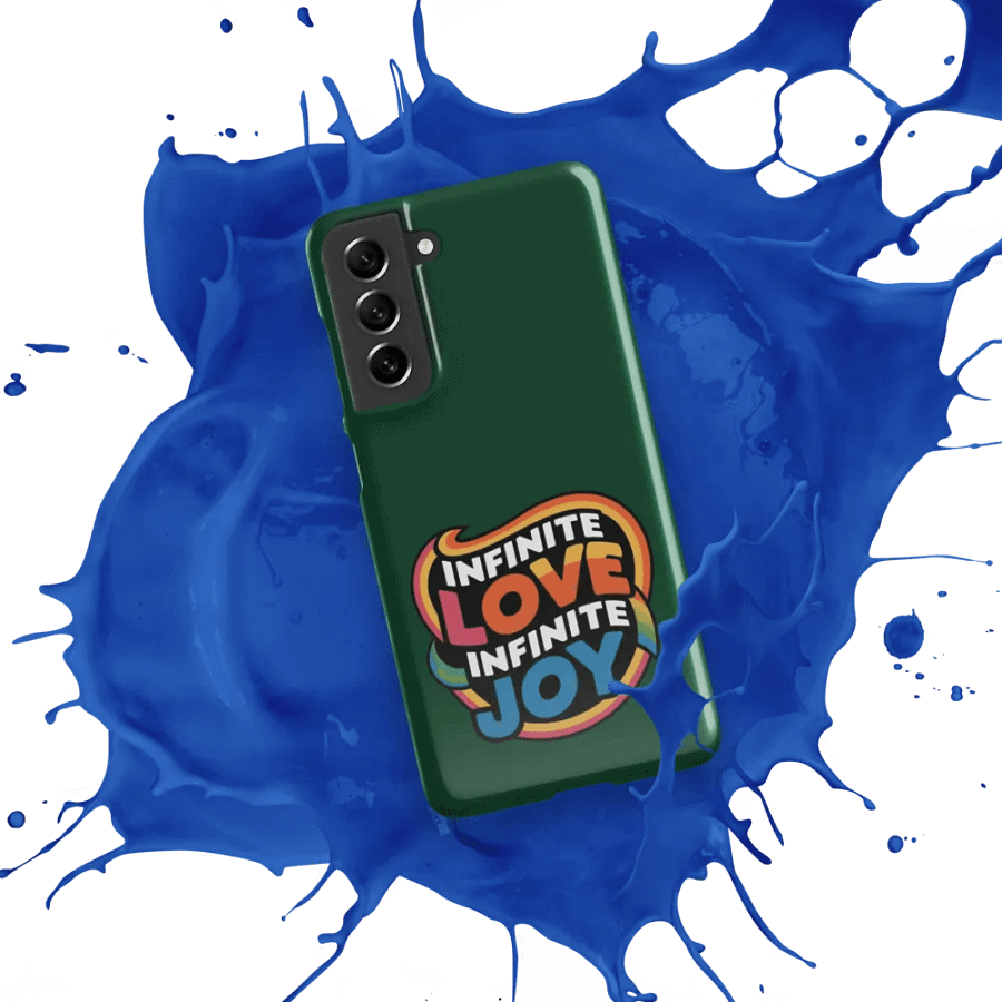 Infinite Love Infinite Joy Snap Case for Samsung (Green) product image (6)