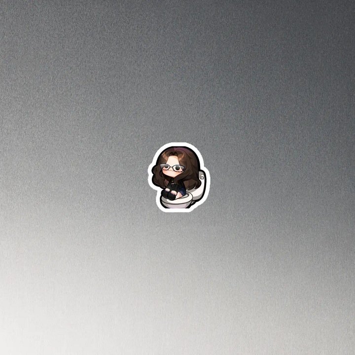 Whovie Potty Time Emote Magnet product image (4)