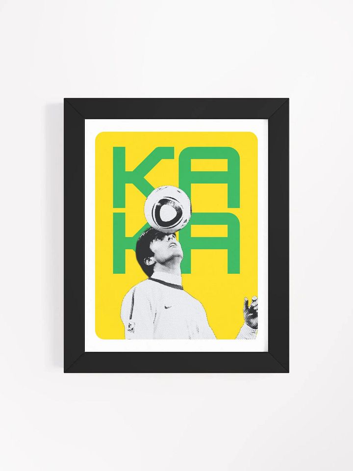 Kaka BW Brazil Name Art Framed Print product image (2)