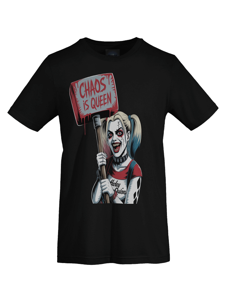 Chaos is Queen: Harley Quinn's Dripping Decree Graphic Tee product image (1)