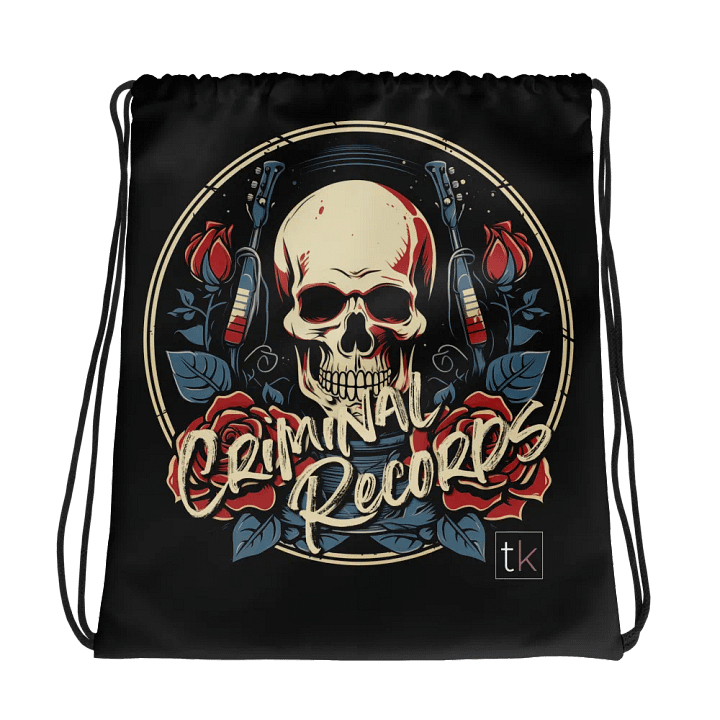 Criminal Records Drawstring Bag product image (1)