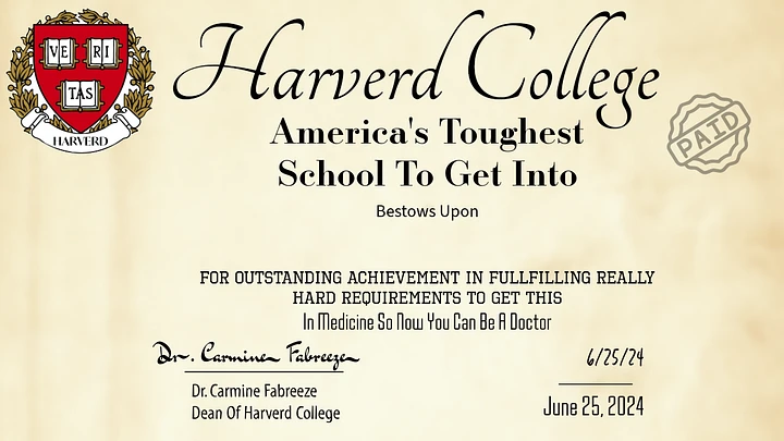 Free Harverd Diploma product image (2)