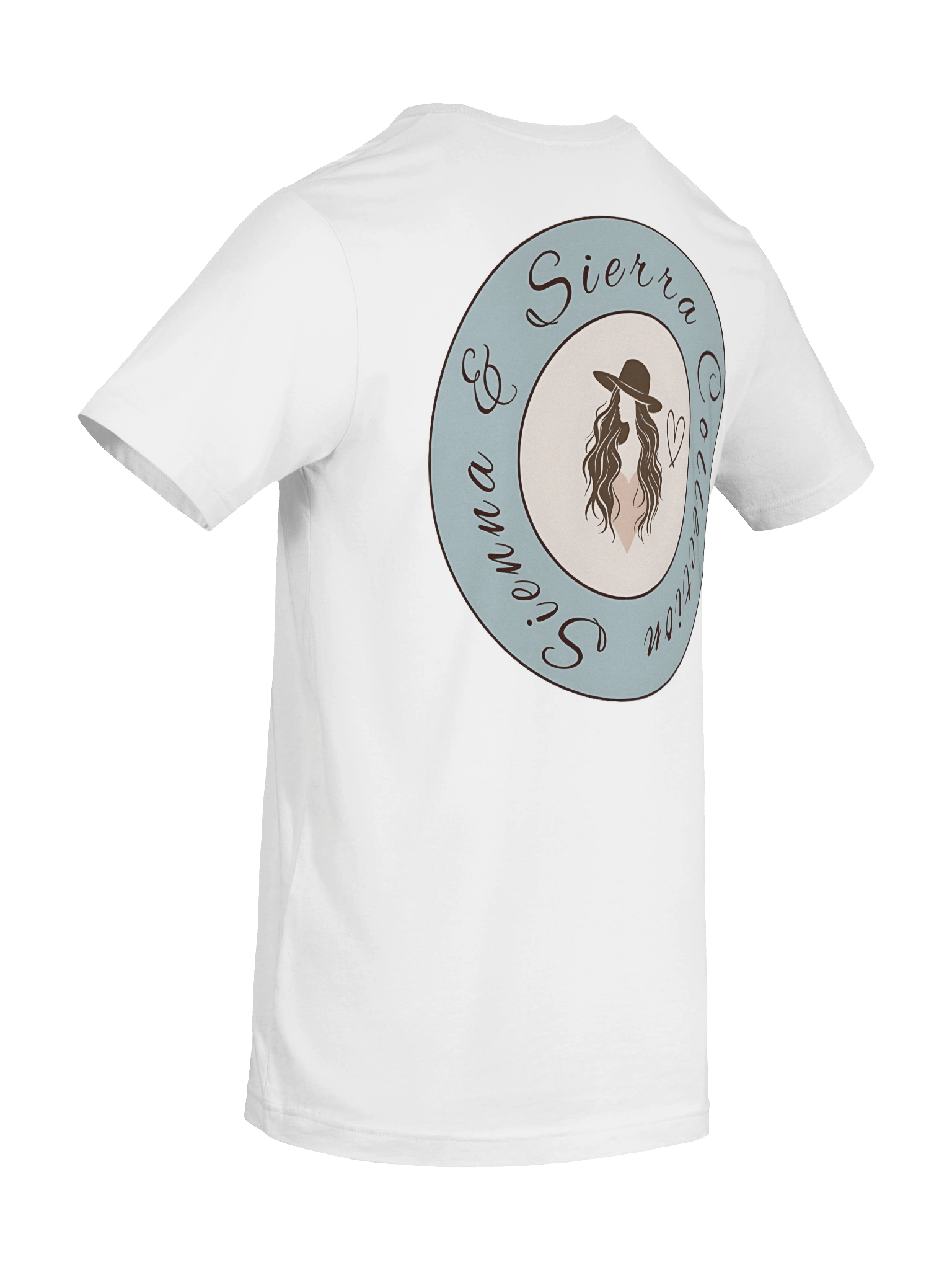 T-Shirt: Sienna & Sierra Collection T-Shirt – Branded (Dusty Blue) Wanderlust Style product image (12)