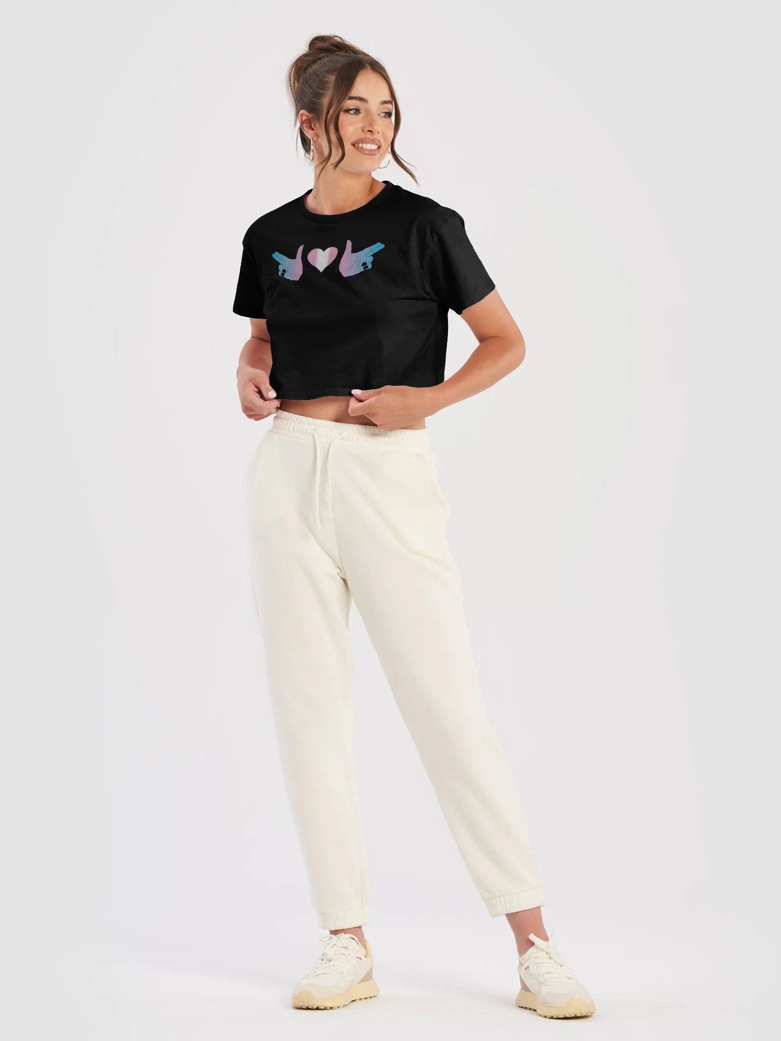 Finger Guns (trans flag) Crop Top product image (39)