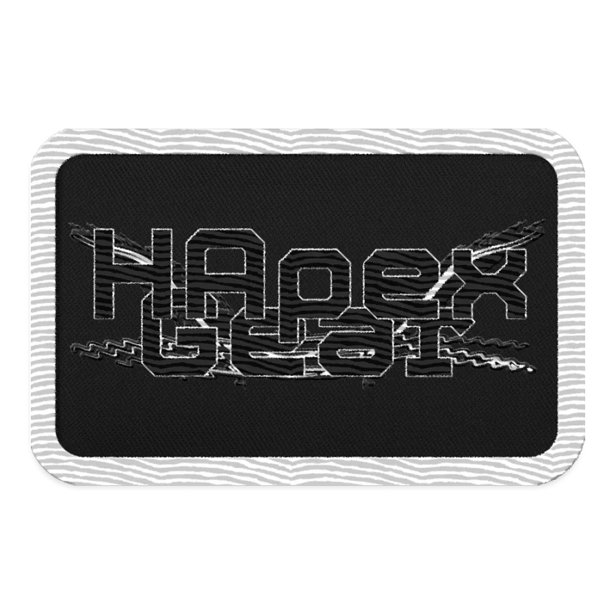 Black HApex Gear White Logo - Embroidered Patches product image (1)