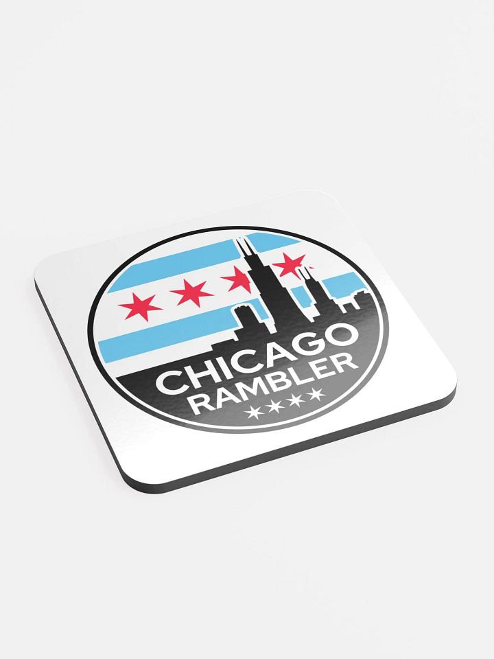 City Edition Coaster White Circle Design product image (2)