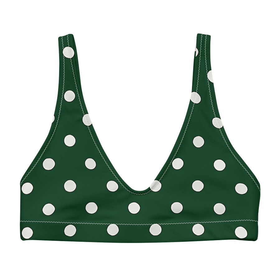 Green Polka Dot Paradise Bikini Top product image (1)