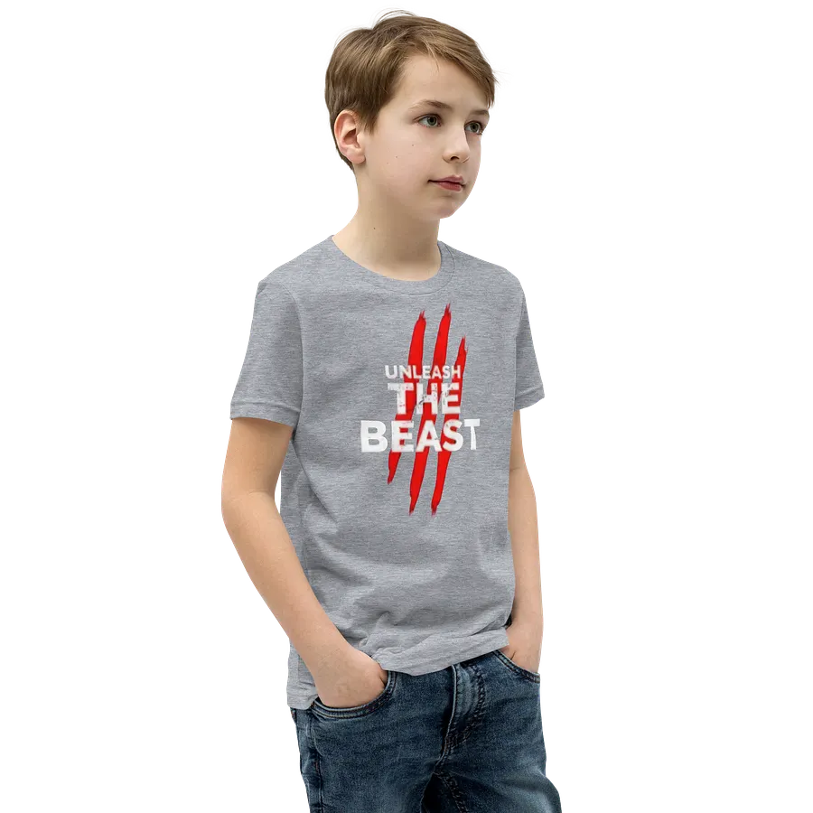 Kids Youth Short Sleeve T-Shirt Unleash Beast Graphic product image (2)