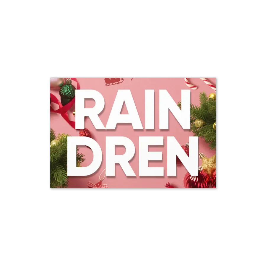 Raindren Greeting Card with Customisation product image (6)