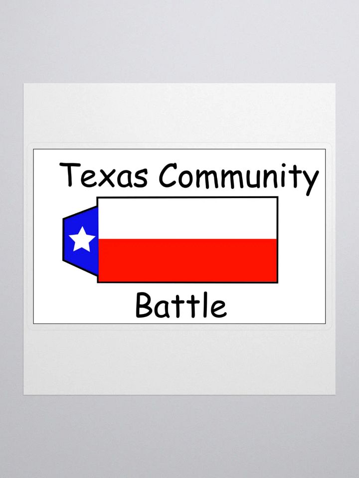 Texas Community Battle Banner Stickers product image (1)