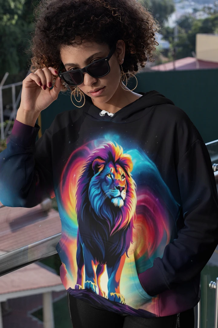 Colorful Lion All Over Print Hoodie product image (1)