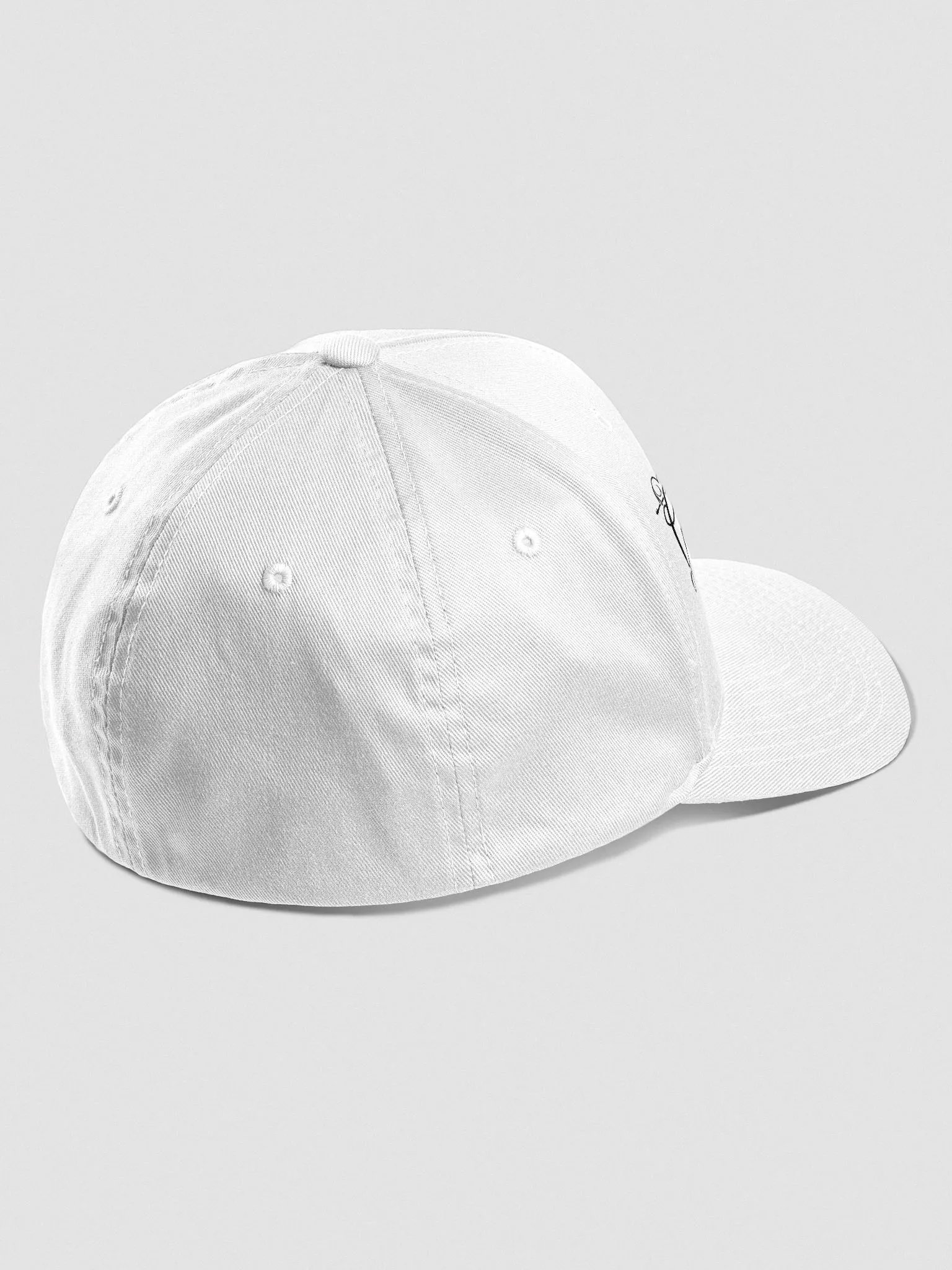 GARAGE SALE QUEEN (White Embroidered Fitted Cap) product image (3)