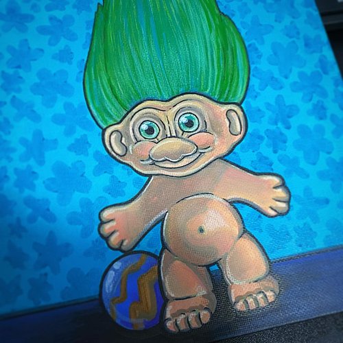 A work in progress from the series of toys on my desk I’ve been bringing to life :]