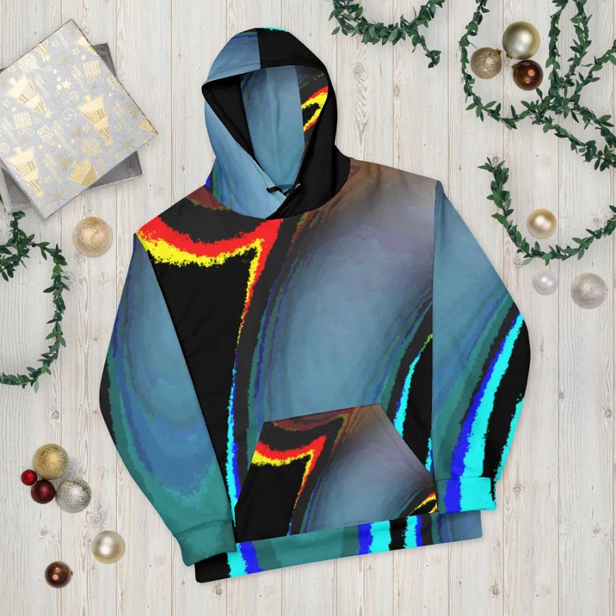 Darker Abstract Cool Swirl Unisex Pull On Hoodie product image (10)