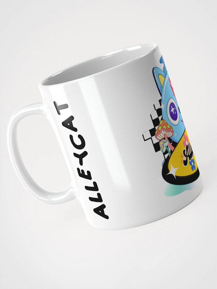 Starry Psychedelic Alley-cat Cartoon Mug product image (2)