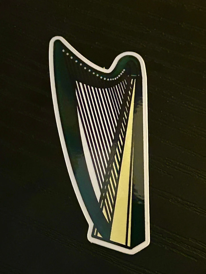 Lever Harp Vinyl Sticker product image (1)