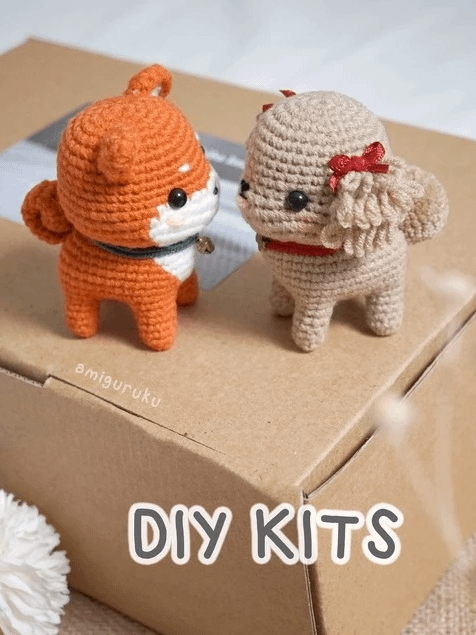 Shiba Inu and Poodle - DIY Crochet Kits product image (1)