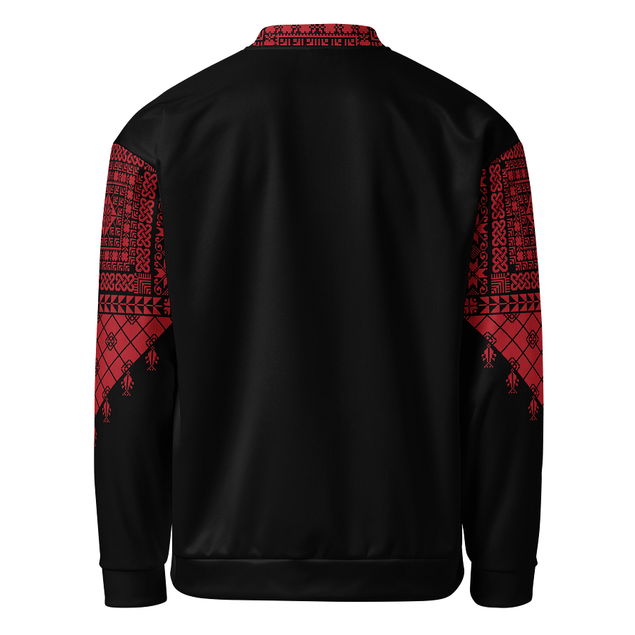 Red Tatreez Unisex Bomber Jacket product image (4)