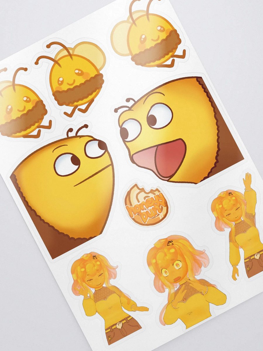 bee & 3D honeyy sticker set product image (2)