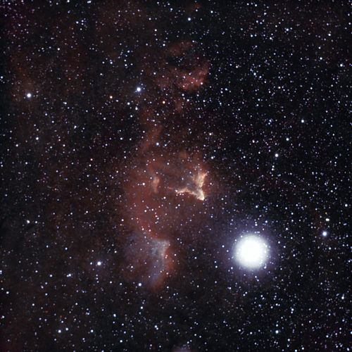 Continuing the Spooky Season celebration and more hotel room processing, I have another HOO, this time SH2 185. SH2 185 is an...