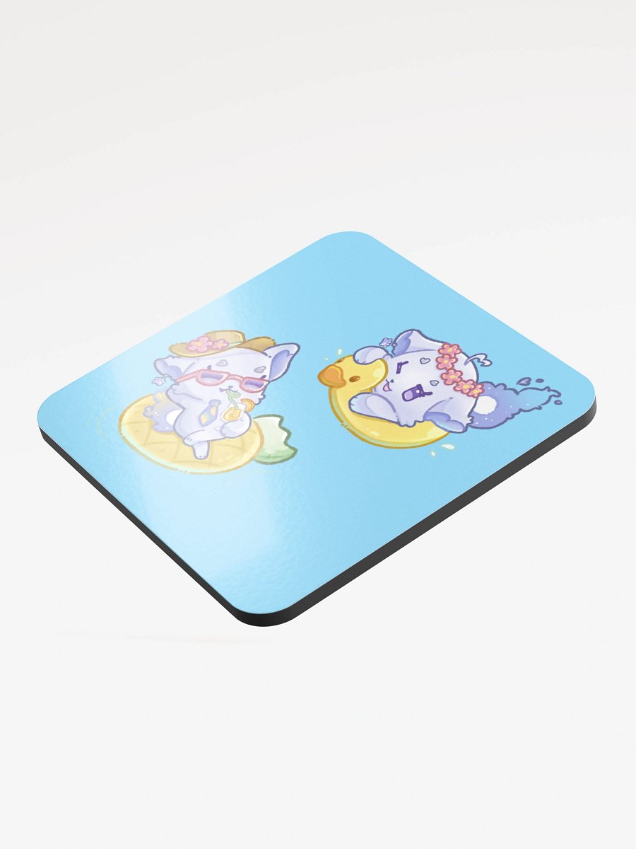 [ppan-biri] Floofling Pool Coaster (3.74" x 3.74") product image (3)