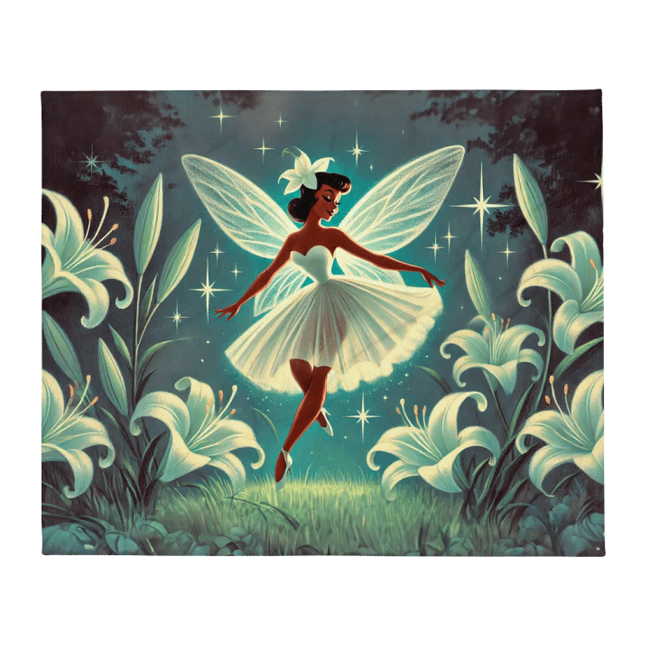 Lily fairy Silky Soft Throw Blanket product image (2)