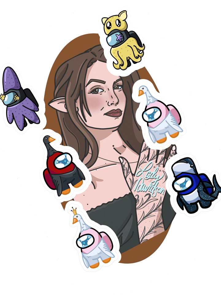 Among Us Bean Bodies VOL 1 Sticker Sheet product image (2)
