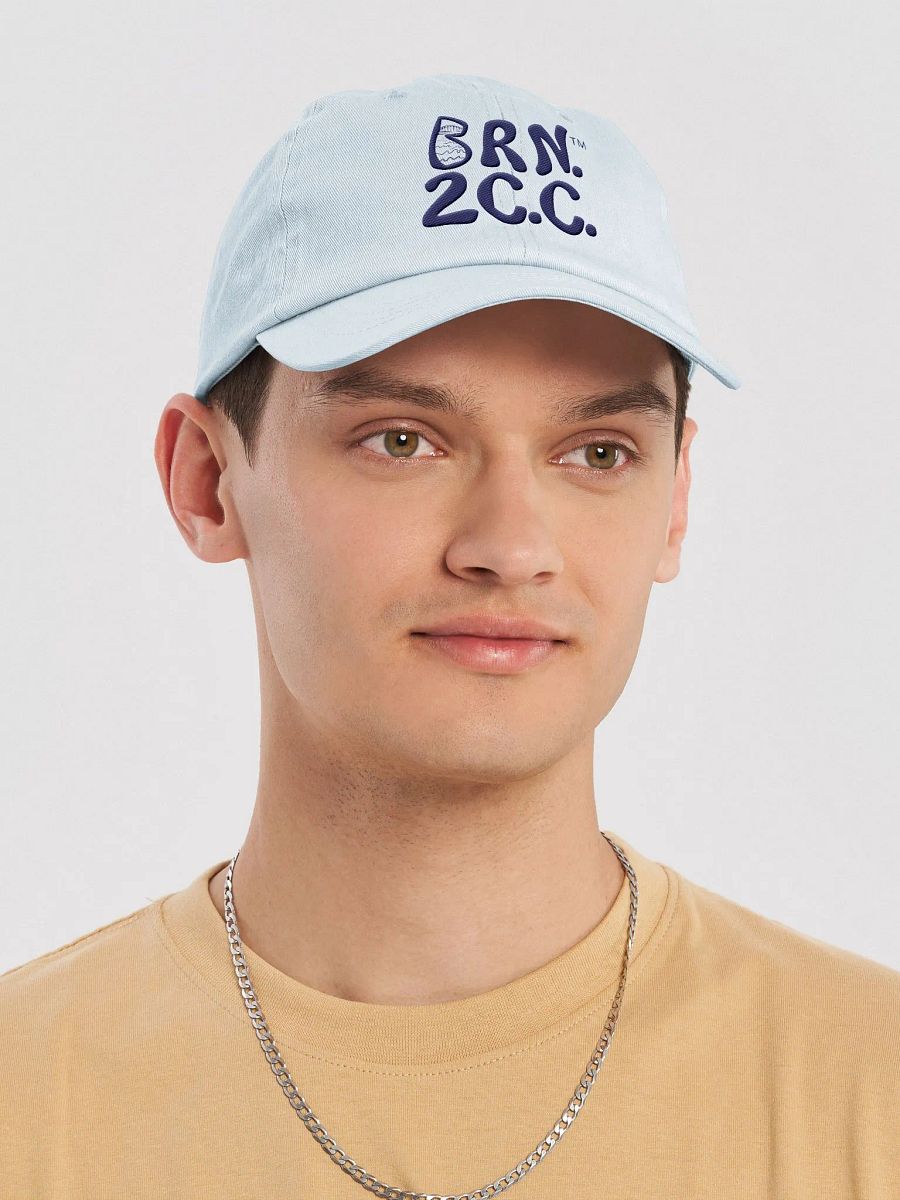 BRN.2C.C.™ | Pastel Dad Hat by Beechfield | Dark Blue Embroidered Logo | Adjustable, 100% Chino Cotton product image (5)