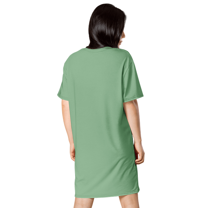 Oversized T-Shirt Dress - Rich Dark Sea Green, Sizes 2XS-6XL product image (2)