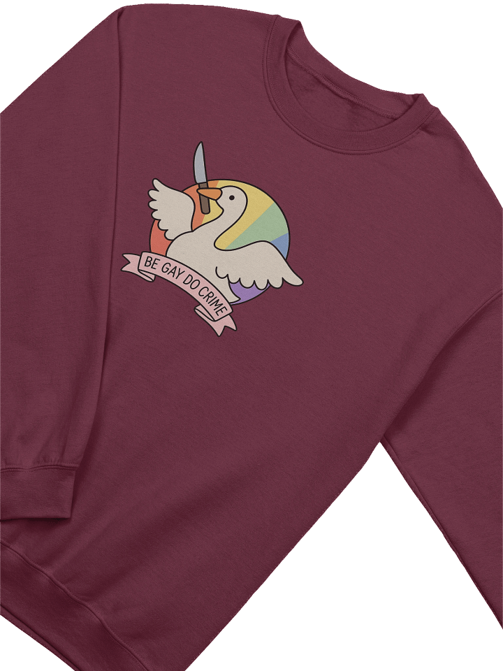 Be Gay Do Crime Crewneck Sweatshirt product image (6)