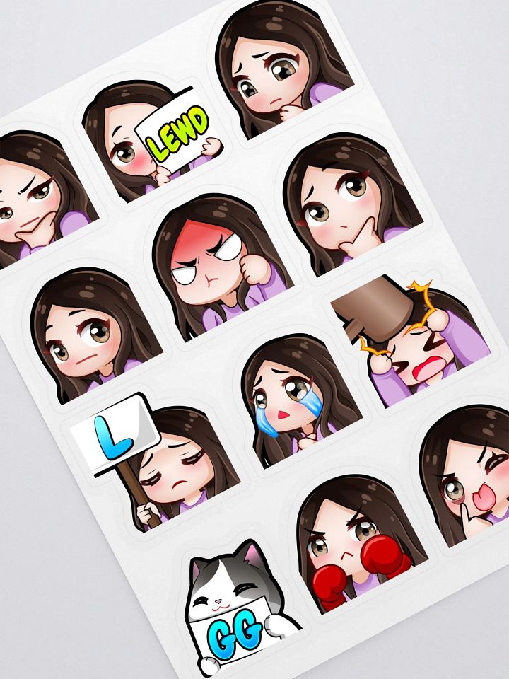 Emote Sticker Sheet C product image (2)