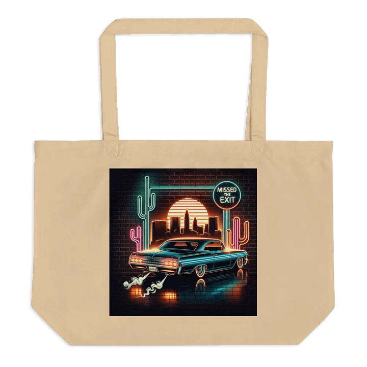 Neon Drive Organic Tote Bag product image (1)
