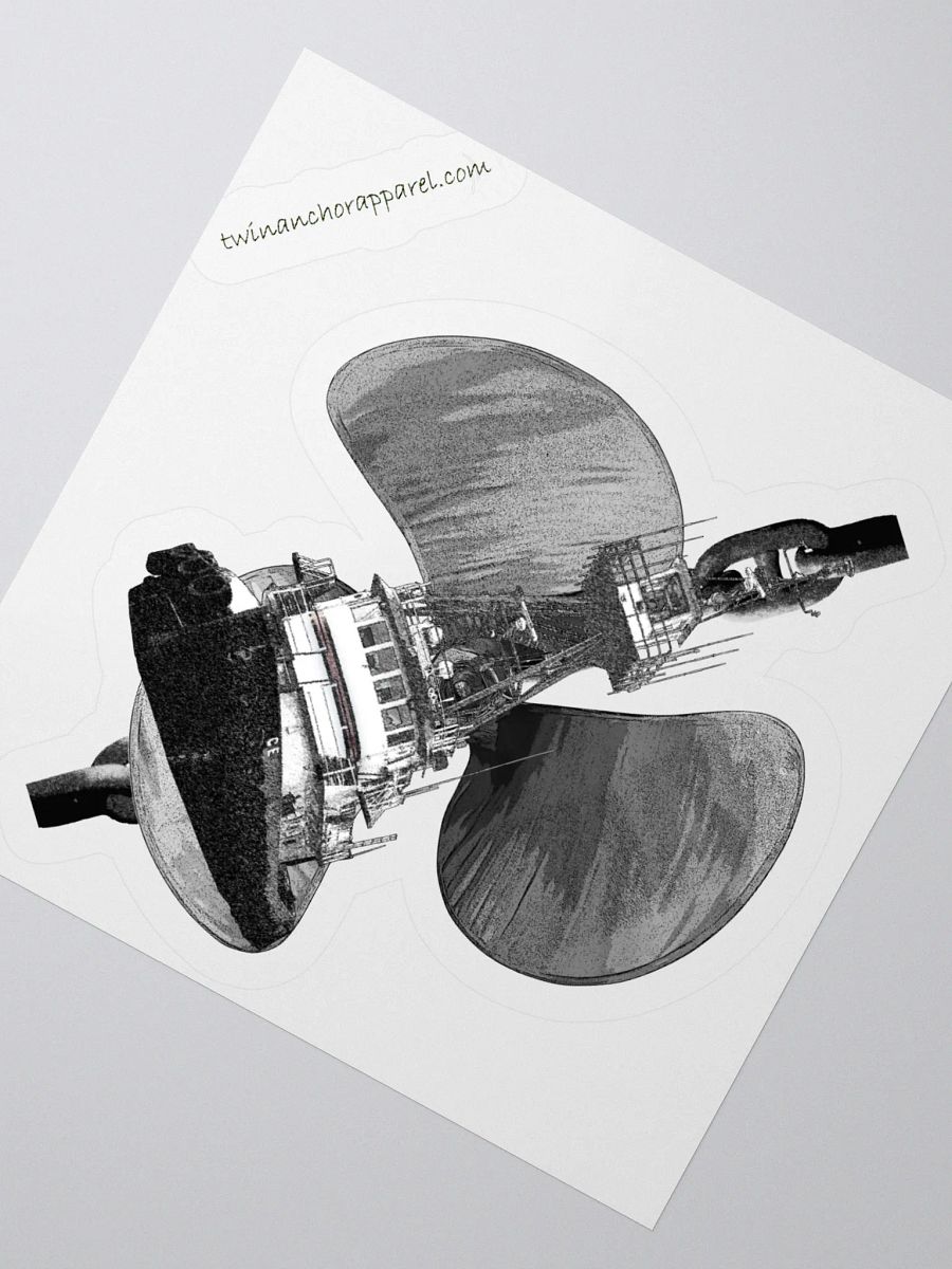 Three blade prop Cain Tug CE Kiss Cut Stickers product image (5)