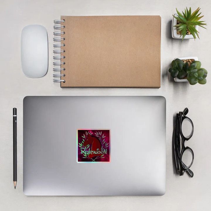 Holographic Red Stallion Sticker Set product image (2)