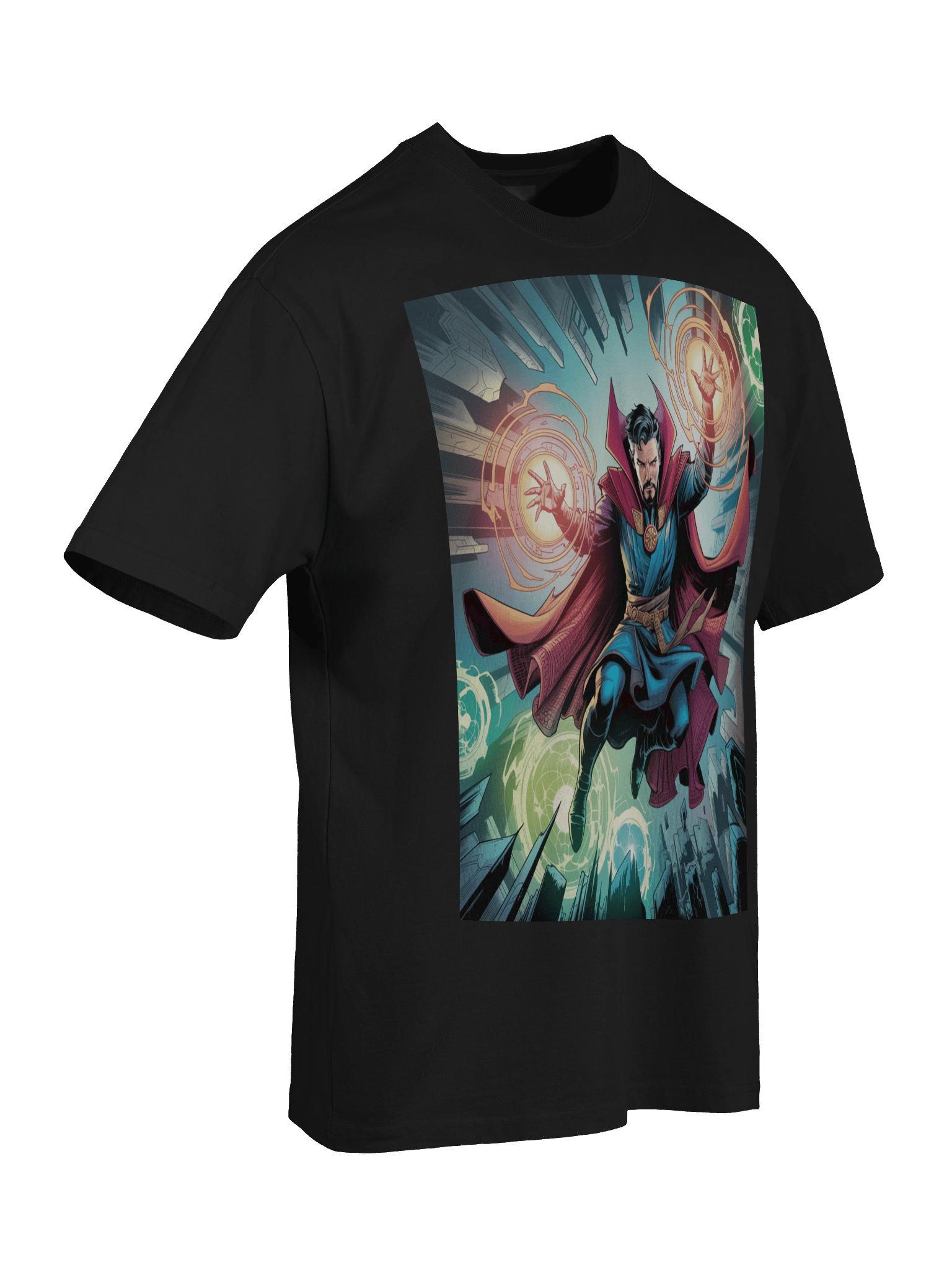 Doctor Strange Sorcerous Surge Oversized Faded T-Shirt – Mystic Eclipse Mantle product image (8)