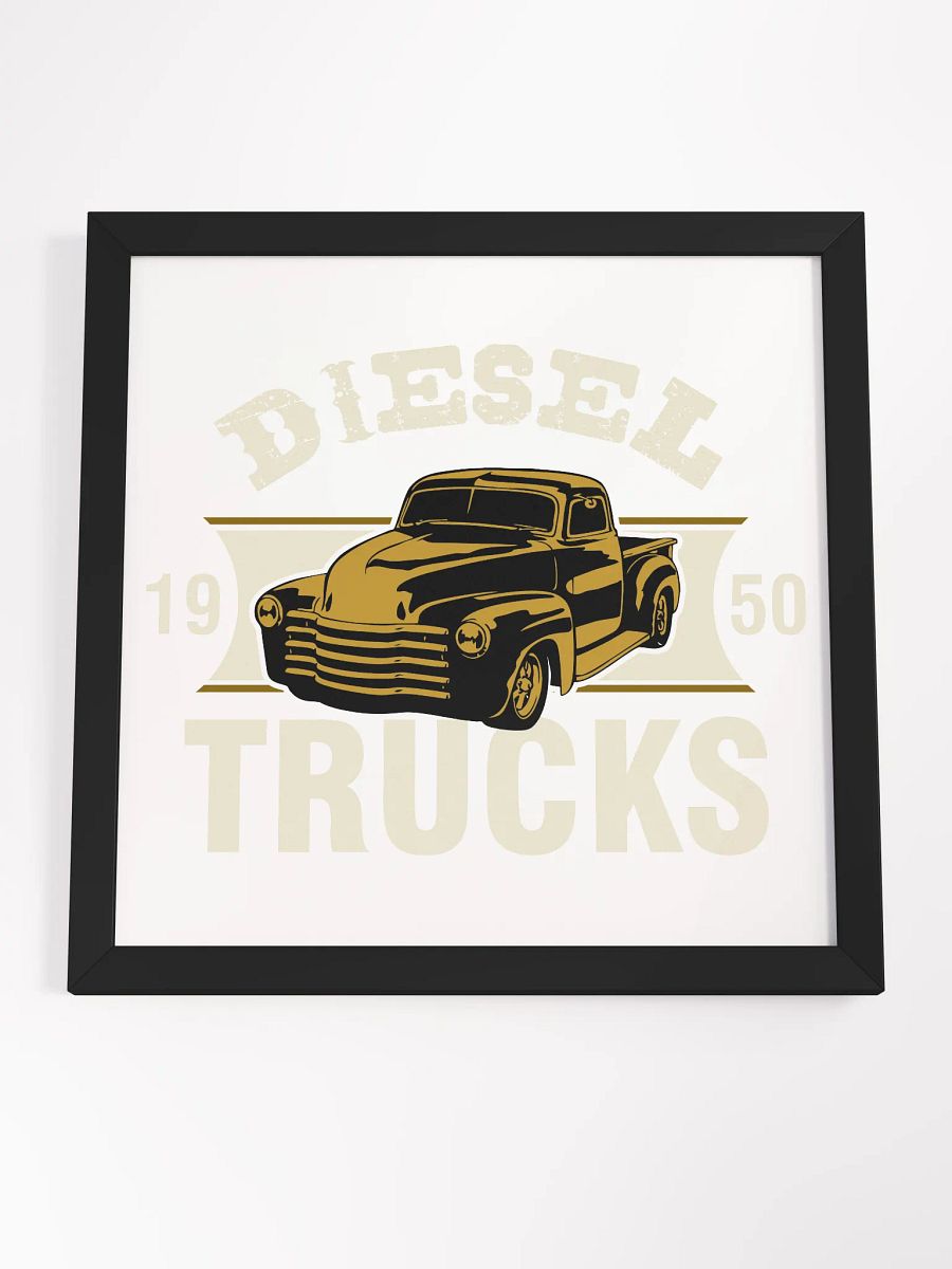 Retro Diesel Trucks Framed Poster product image (4)