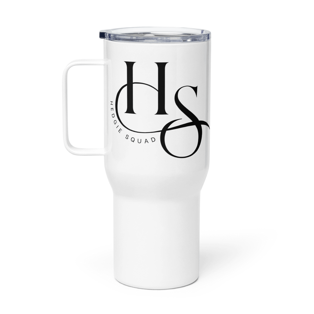 Hedgie Squad white travel mug product image (1)