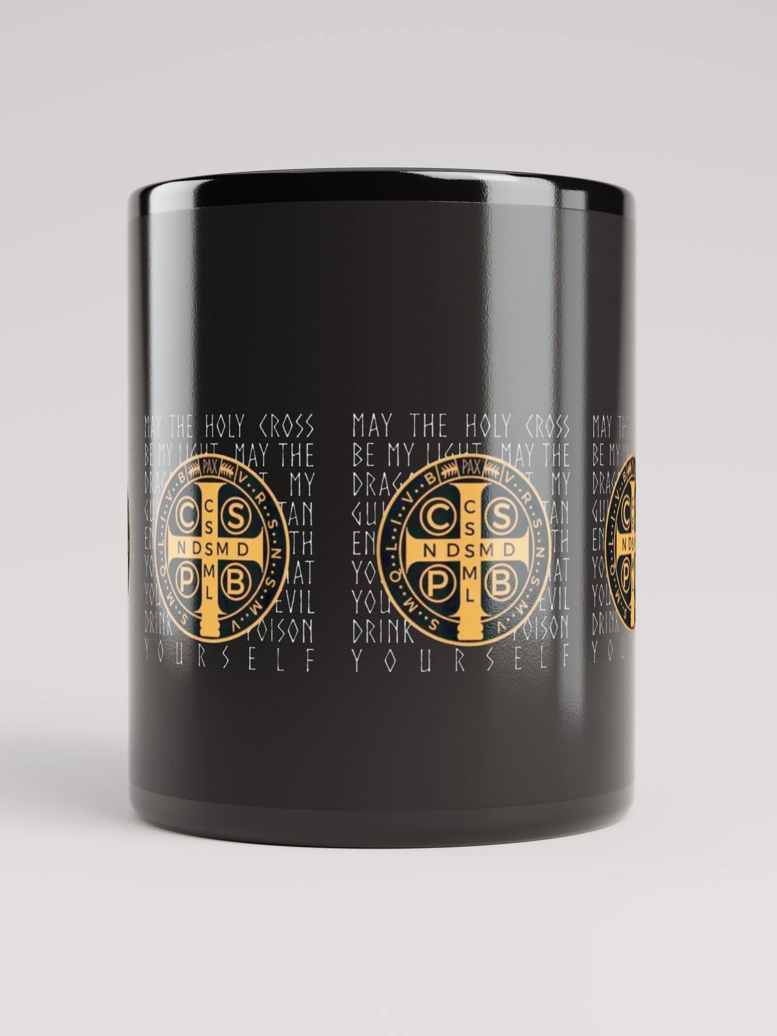 Cross Medallion Black Mug product image (5)