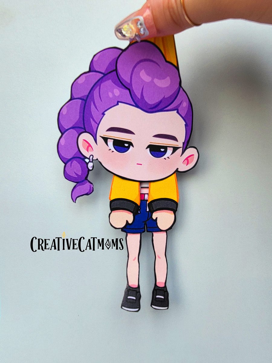 Hanging Paper Girl Doll Template product image (1)