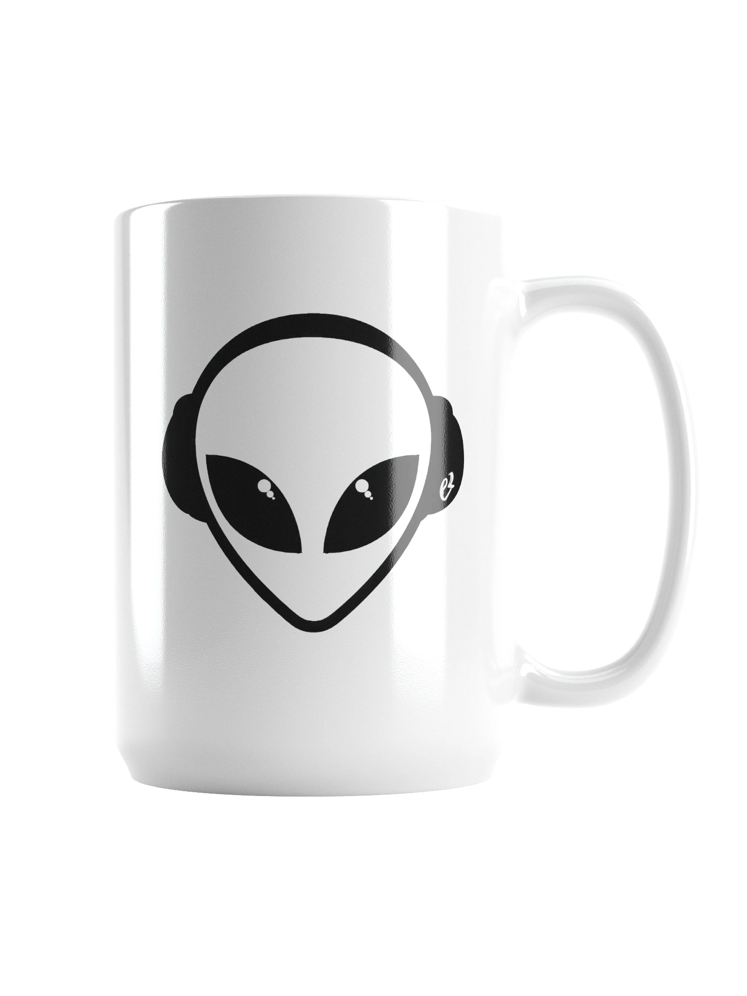 e² Alien White Glossy Mug product image (2)