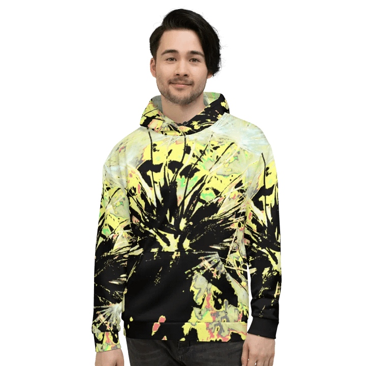 Energetic Abstract Dandelion Seeds Unisex Pull Over Hoodie product image (2)